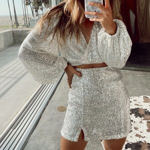 Sequins Skirt/Top Set - 12th Tribe